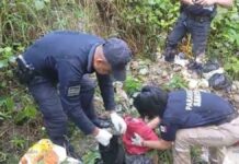 Abandonan a recién nacida en una barranca en Puebla