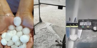 Cae fuerte granizada en Puebla capital