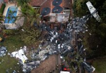 Entierran a piloto del avión estrellado en Brasil