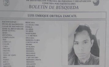 Hallan sin vida a Luis Enrique Ortega Zancatl; era buscado por su familia