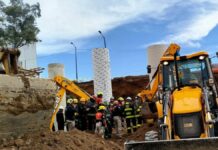 Mueren dos trabajadores en obras de distribuidor vial Periférico y Vía Atlixcáyotl