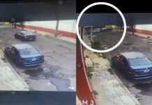 Captan fuerte choque en barrio de Santa Anita; hay 2 heridos