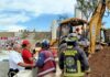 FGE investiga la muerte de dos trabajadores en obra del distribuidor vial