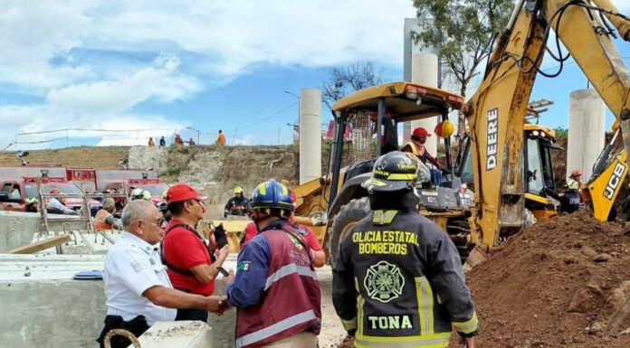FGE investiga la muerte de dos trabajadores en obra del distribuidor vial