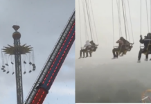 Visitantes quedan varados en el aire en atracción de Six Flags México