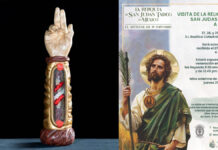 ¿Cuándo estará la reliquia de San Judas Tadeo en Puebla?