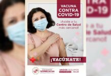 Aplicarán refuerzo de vacuna contra covid-19 en Texmelucan
