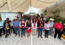 Ariadna Ayala continúa entregando obras en juntas auxiliares