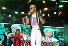 Encantan Los Mágicos con cumbia sonidera en Feria de San Pedro Cholula