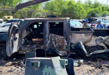 FGR destruye 25 vehículos blindados del crimen organizado