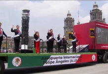 Presentan en Desfile Militar al AIFA como “principal aeropuerto del país”