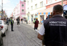 Puebla Capital realiza operativo de ordenamiento en zona de mariscos