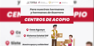 Puebla habilita centros de acopio para apoyar a damnificados por “John”