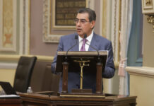 Sergio Salomón preside clausura de la LXI Legislatura