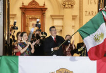 Sergio Salomón da su último Grito de Independencia como gobernador