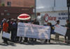 Vecinos protestan por cambio de recorrido de línea 3 del RUTA