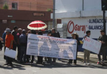 Vecinos protestan por cambio de recorrido de línea 3 del RUTA