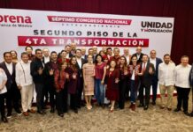 Sergio Salomón y Armenta asisten a Congreso Nacional de Morena
