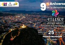 Atlixco celebra 9 años de nombramiento como Pueblo Mágico