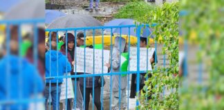 Pobladores de Juan C. Bonilla protestan por fraude de lotes