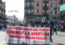 Comerciantes del Centro Histórico sufren pérdidas del 80% por cierre de calles