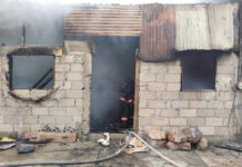 Vivienda se incendia en colonia Luis Gonzaga de Puebla