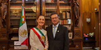 Sheinbaum muestra apoyo a Gustavo Petro por investigación