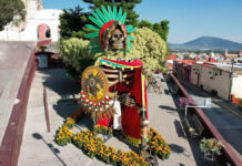 Ariadna Ayala inaugura el Festival Valle de Catrinas en Atlixco