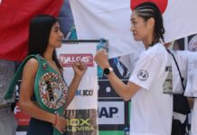 “La Bonita” Sánchez y Okuda Tomoko cumplen con pesaje para pelea