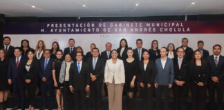 Guadalupe Cuautle presenta a su gabinete municipal