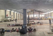 INM realiza operativo para detener caravana migrante