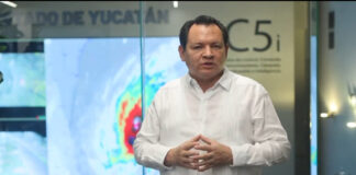 Gobernador de Yucatán reporta saldo blanco por paso de huracán Milton