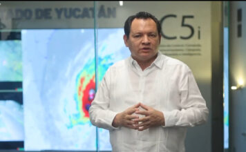 Gobernador de Yucatán reporta saldo blanco por paso de huracán Milton