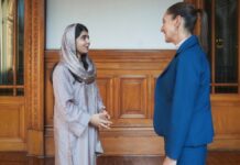 Sheinbaum se reúne con Malala Yousafzai, premio Nobel de la paz