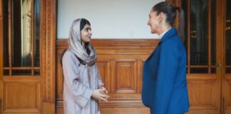 Sheinbaum se reúne con Malala Yousafzai, premio Nobel de la paz