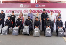 Norma Layón realiza entrega anual de equipamiento a SSP y Tránsito