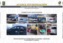 Rescatan a cinco personas y recuperan vehículos tras cateos en Huejotzingo