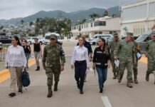 Sheinbaum arriba a Acapulco tras paso de huracán “John”