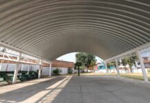 Sergio Salomón inaugura techados en escuelas primarias de Puebla