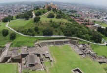 Abrirán Altar de los Cráneos Esculpidos en Zona Arqueológica de Cholula