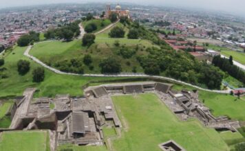 Abrirán Altar de los Cráneos Esculpidos en Zona Arqueológica de Cholula