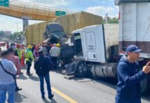 Choque múltiple sobre en la México-Puebla deja 10 heridos