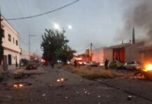 Explota coche bomba frente a la Secretaría de Seguridad en Guanajuato