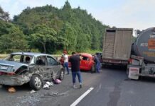 Trágico accidente en la México-Tuxpan deja tres muertos