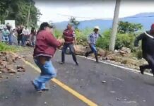 Captan derrumbe en la Zacapoaxtla-Cuetzalan