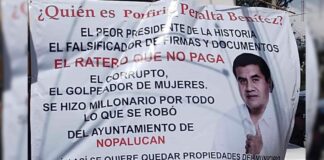 Trabajadores del ayuntamiento de Nopalucan denuncian adeudos de salarios