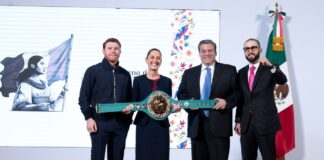 Sheinbaum y ‘Canelo’ anuncian la clase de box más grande del mundo