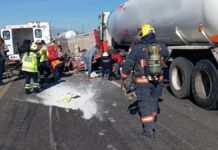 Choque múltiple en la México-Puebla deja al menos un muerto