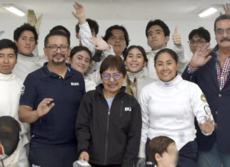 Lilia Cedillo inaugura Sala de Armas para esgrima