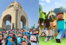 Rompen récord en CDMX de más personas vestidas como Steve de Minecraft